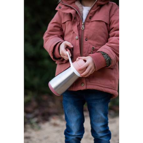 Gourde inox d'apprentissage nomade 350 ml Rose ancienne 6 - vertbaudet enfant 