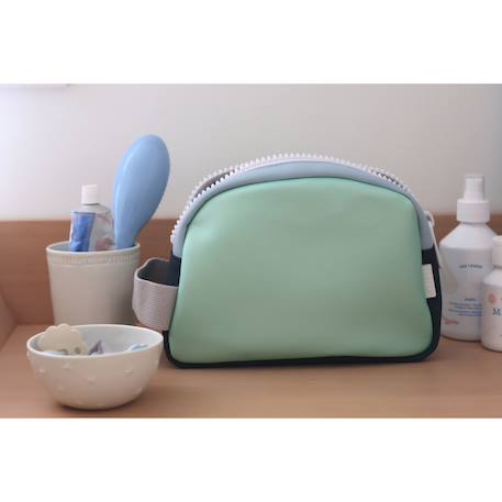 Trousse de toilette faro Bleu nuit+Matcha latte+Rose poudrée 9 - vertbaudet enfant 