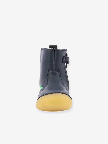 Boots fourrées cuir bébé garçon Socool Cho 1ers pas marine 6 - vertbaudet enfant 