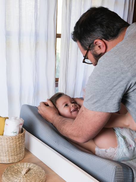 Matelas à langer et drap-housse de protection + drap-housse Sofalange certifiés Oekotex blanc 5 - vertbaudet enfant 