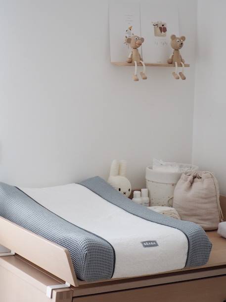 Matelas à langer et drap-housse de protection + drap-housse Sofalange certifiés Oekotex blanc 2 - vertbaudet enfant 