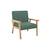 Fauteuil scandinave enfant velours côtelé et bois d'hévéa isak l 47 x p 43,5 x h 50cm Crème+Kaki foncé+Moutarde+Terracotta 8 - vertbaudet enfant 