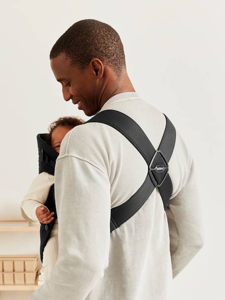 Porte-bébé Mini tissé BABYBJÖRN beige+noir 13 - vertbaudet enfant 