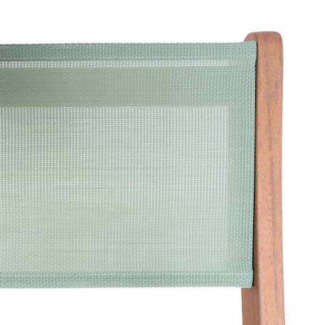 Table de jardin bistrot enfant bois d'acacia + 2 assises - elise Vert de gris 4 - vertbaudet enfant 