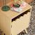 Table de chevet enfant décor bois 1 porte, pieds bois de pin - 34 x 23,5 x 52 cm  - azur Blanc+Naturel+Rose+Vert 12 - vertbaudet enfant 