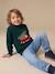 Pull noël manches longues garçon vert foncé 7 - vertbaudet enfant 
