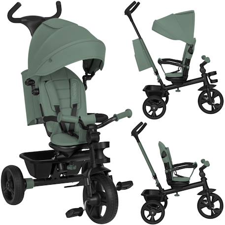 Tricycle poussette haari jusqu’à 25 kg avec siège réversible, panier et sac Beige taupe+Bubblegum+Green sage+Jeans+Pink rose+Stone grey 13 - vertbaudet enfant 