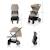 Poussette TRIG 3 Pliable d’Une Main jusqu’à 25 kg avec Dossier Allongé, Grandes Roues et Capote Imperméable Beige+Gris+Marron+Noir 6 - vertbaudet enfant 