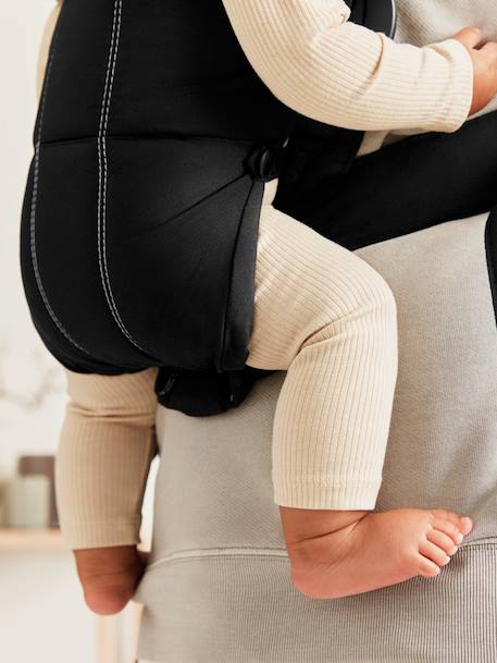 Porte-bébé Mini tissé BABYBJÖRN beige+noir 14 - vertbaudet enfant 