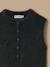 Cardigan sans manches doux fille Ecru chine+Marron 6 - vertbaudet enfant 