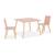 Table carrée enfant bois de pin 2 assises - judith Blanc+Jaune+Rose+Terracotta+Vert+Vert olive 14 - vertbaudet enfant 