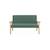Banquette canapé pour enfant 2 places velours côtelé et bois d'hévéa l 84 x p 43,5 x h 50cm Kaki foncé 4 - vertbaudet enfant 