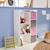 Meuble de rangement pour enfant, blanc - camille - avec 7 compartiments et 4 paniers Bleu+Rose 10 - vertbaudet enfant 