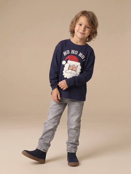 T-shirt manches longues garçon marine 7 - vertbaudet enfant 