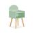 Table de chevet chambre enfant, pieds en pin Blanc+Rose+Vert 14 - vertbaudet enfant 