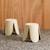 Lot de 2 tabourets empilables enfant polypropylène et bouclette texturée - niki kids Beige+Moutarde+Noir+Rose pâle+Terracotta+Vert céladon 4 - vertbaudet enfant 