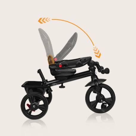 Tricycle poussette haari jusqu’à 25 kg avec siège réversible, panier et sac Beige taupe+Bubblegum+Green sage+Jeans+Pink rose+Stone grey 36 - vertbaudet enfant 