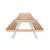 Table de pique-nique en bois d'acacia pour enfant, salon de jardin enfant 2 places, couleur teck clair Vert de gris 6 - vertbaudet enfant 