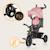 Tricycle poussette haari jusqu’à 25 kg avec siège réversible, panier et sac Beige taupe+Bubblegum+Green sage+Jeans+Pink rose+Stone grey 11 - vertbaudet enfant 