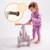 Draisienne villy à 4 roues avec amortissement avant et siège ergonomique Beige latte+Green turquoise+Pink rose 6 - vertbaudet enfant 