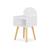 Table de chevet chambre enfant, pieds en pin Blanc+Rose+Vert 6 - vertbaudet enfant 