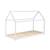 Lit enfant cabane, bois massif en pin naturel - tobias - sommier inclus, 90 x 190 cm Blanc+Naturel 2 - vertbaudet enfant 