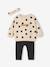 Ensemble bébé fille 3 pièces sweat + legging + bandeau personnalisable anthracite+Léopard+marine 1 - vertbaudet enfant 
