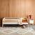 Lit enfant 90 x 190 cm pin naturel sommier à lattes inclus vert et blanc - elio Blanc+Vert 3 - vertbaudet enfant 