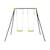 Portique balançoire double en métal, 2 places, noir et vert, acier, l 217 x p 153 x h 195 cm Noir et vert 3 - vertbaudet enfant 