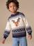Pull de Noël garçon marine 2 - vertbaudet enfant 