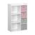 Meuble de rangement pour enfant pratique avec 7 compartiments et 4 paniers en velours Bleu+Rose+Vert 8 - vertbaudet enfant 