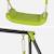 Portique balançoire double en métal, 2 places, noir et vert, acier, l 217 x p 153 x h 195 cm Noir et vert 4 - vertbaudet enfant 