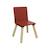 Table carrée enfant bois de pin 2 assises - judith Blanc+Jaune+Rose+Terracotta+Vert+Vert olive 24 - vertbaudet enfant 