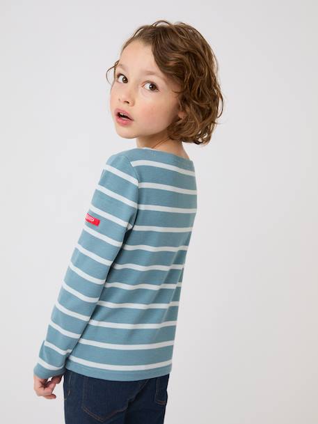 Marinière thermolactyl Blanc+Bleu marine+Bleu poudré+Gris 13 - vertbaudet enfant 
