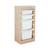 Meuble de rangement enfant 4 bacs de rangement, 41,5 x 30 x 89cm (lot de 2) Blanc+Naturel 10 - vertbaudet enfant 