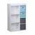 Meuble de rangement pour enfant, blanc - camille - avec 7 compartiments et 4 paniers Bleu+Rose 2 - vertbaudet enfant 