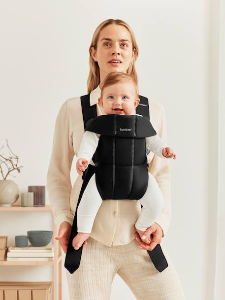 Porte-bébé Mini tissé BABYBJÖRN beige+noir 15 - vertbaudet enfant 