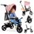 Tricycle poussette haari jusqu’à 25 kg avec siège réversible, panier et sac Beige taupe+Bubblegum+Green sage+Jeans+Pink rose+Stone grey 7 - vertbaudet enfant 