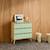 Commode enfant décor bois 3 tiroirs, pieds bois de pin - 80 x 30 x 79 cm - azur Blanc+Naturel+Rose+Vert 22 - vertbaudet enfant 