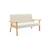 Banquette canapé pour enfant 2 places bouclette et bois d'hévéa l 84 x p 43,5 x h 50cm Blanc 2 - vertbaudet enfant 