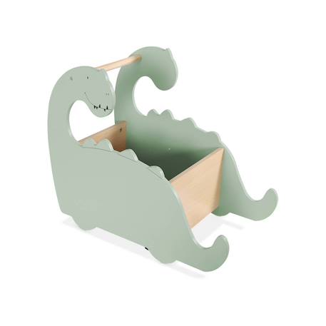 Coffre à jouets avec roulettes pour enfant dinosaure Vert 2 - vertbaudet enfant 