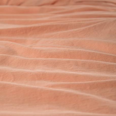 Housse de couette 1 personne satin de coton bio lavé Ambre+Cyprès+Peach+Tilleul 17 - vertbaudet enfant 