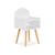 Table de chevet chambre enfant, pieds en pin Blanc+Rose+Vert 2 - vertbaudet enfant 