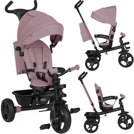 Tricycle poussette haari jusqu’à 25 kg avec siège réversible, panier et sac Beige taupe+Bubblegum+Green sage+Jeans+Pink rose+Stone grey 25 - vertbaudet enfant 