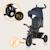 Tricycle poussette haari jusqu’à 25 kg avec siège réversible, panier et sac Beige taupe+Bubblegum+Green sage+Jeans+Pink rose+Stone grey 23 - vertbaudet enfant 