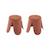 Lot de 2 tabourets empilables enfant polypropylène et bouclette texturée - niki kids Beige+Moutarde+Noir+Rose pâle+Terracotta+Vert céladon 26 - vertbaudet enfant 
