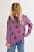 Pull en maille à motifs étoiles - fille Mauve+Noir+Purple 6 - vertbaudet enfant 