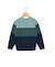 Pull 100% coton garçon Bleu / vert 2 - vertbaudet enfant 