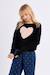 Pull en maille, motif cœur Noir 2 - vertbaudet enfant 