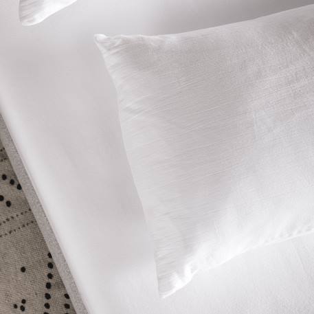 Drap housse 1 personne pur coton bio Blanc+Bleu nuit+Ecru+Eucalyptus+Gris tourterelle+Rose nude+Terracotta 5 - vertbaudet enfant 